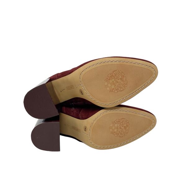 NEW Vince Camuto Enverna Ankle Boot Burgundy Size 6.5 - Picture 10 of 12